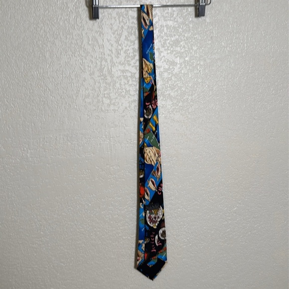 Nicole Miller Men's Florida 1994 Tie 100% Silk Hand Sewn Scuba Shells - Picture 5 of 8